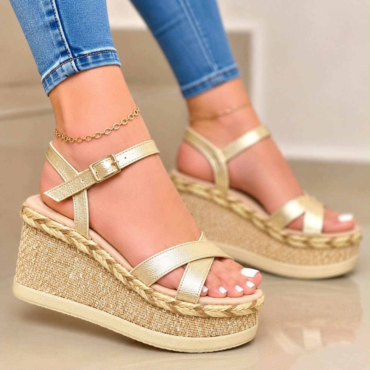 Sandalias Plataforma IBIZA – Zendella | Cuña Espadrilla Ultra Liviana