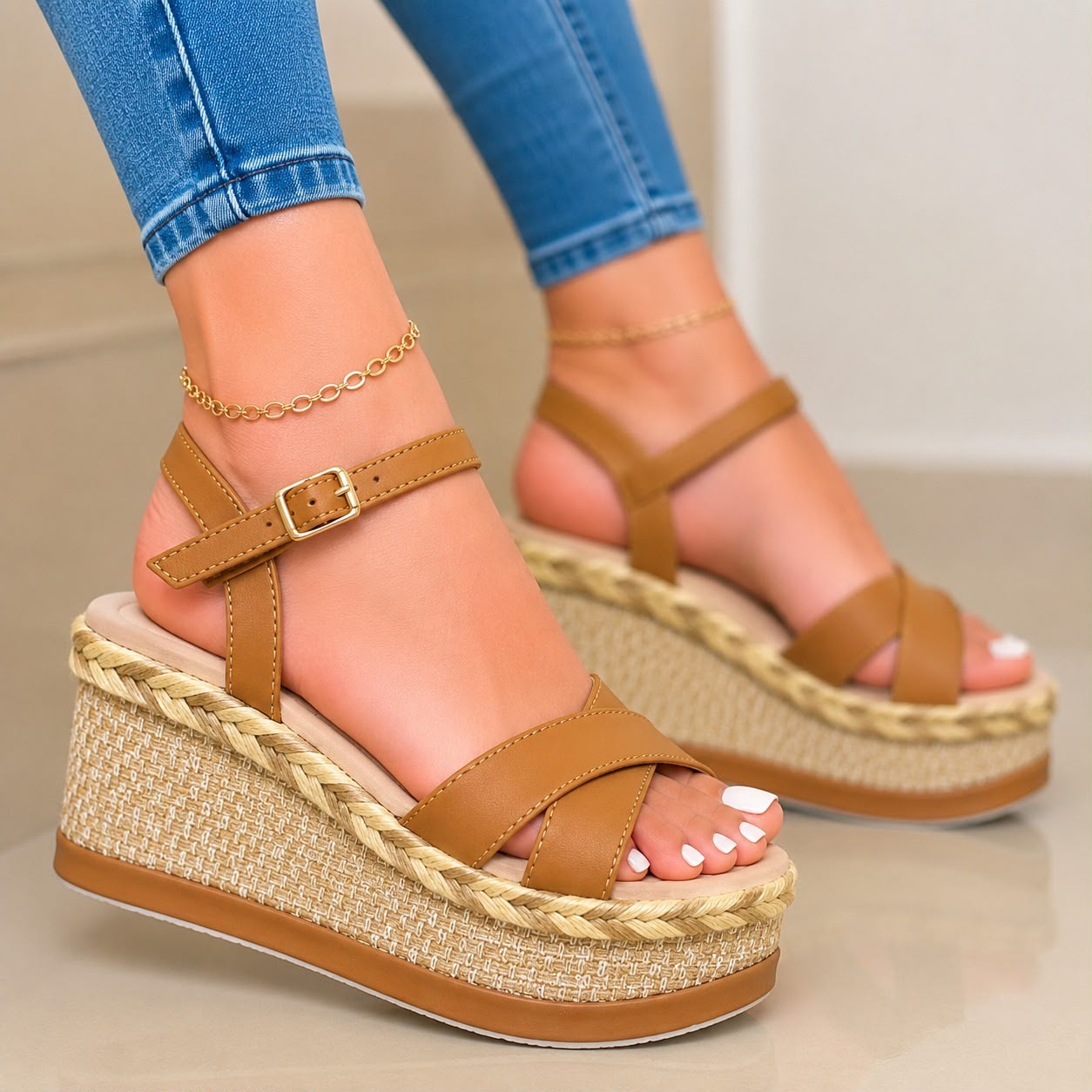 Sandalias Plataforma IBIZA – Zendella | Cuña Espadrilla Ultra Liviana
